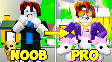 He Went From Noob To Pro In Adopt Me A Roblox Movie Youtube