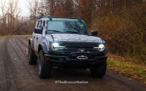 2022 Ford Bronco Everglades Teased With Snorkel And Warn Winch