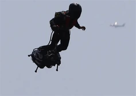 Omg Watch The Mysterious Flying Figure Known As Jetpack Man Is