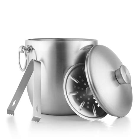 Bellemain Stainless Steel Ice Bucket With Lid Double Wall Insulated