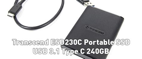 Transcend ESD230C Portable SSD USB 3.1 Type C 240GB ,Transcend ESD230C Portable SSD USB 3.1 Type ...