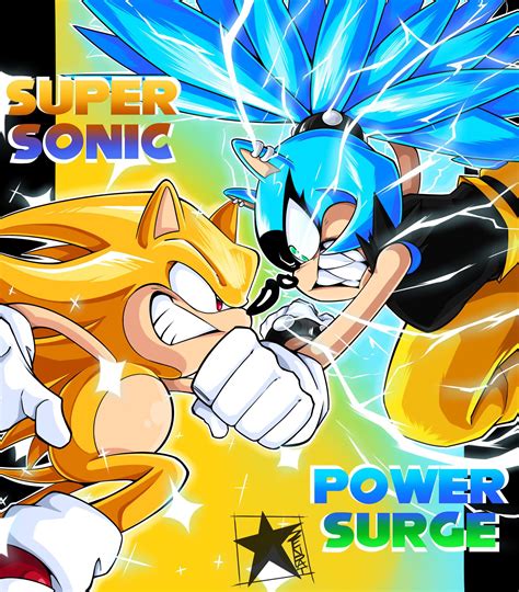 Super Sonic Vs Power Surge Americasenpai Rsonicthehedgehog