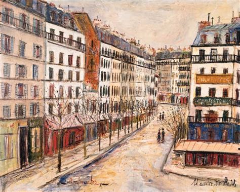 Maurice Utrillo Rue Custine Montmartre Mutualart