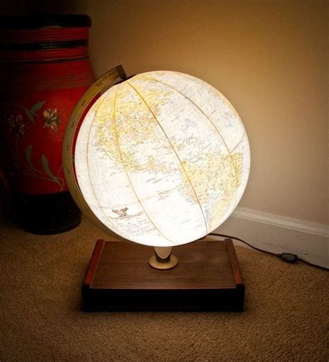 Vintage World Globe Lamplight Up Replogle World Globe12 Inches In