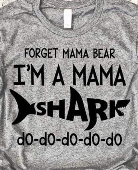 Mama Shark Shark Do Do Baby Mom Present T Custom T Etsy