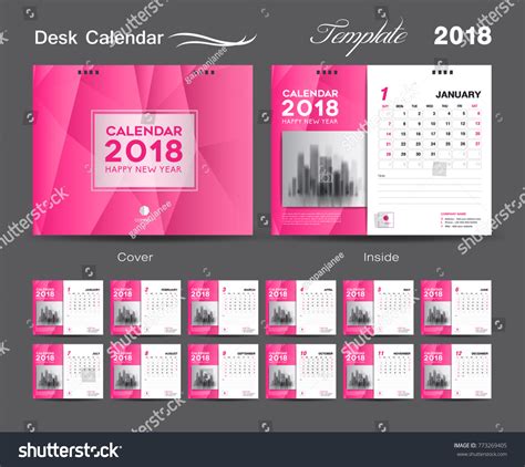 Calendar 2021 Template Wall Calendar Design Stock Vector Royalty Free