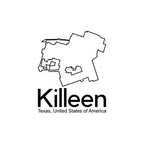 Map Of Killeen Texas City United States Creative Design 24032078 Vector
