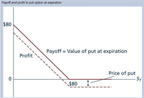 Payoff And Profit To Put Option At Expiration Mastery Learning Put