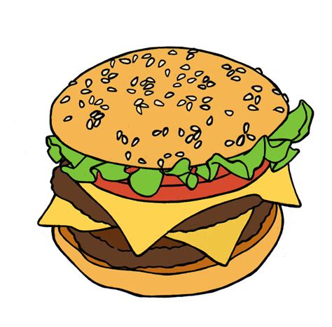 Burger Drawing Free Download On Clipartmag
