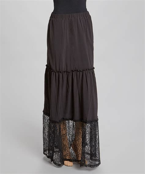 Look What I Found On Zulily Funky People Black Lace Tier Maxi Skirt