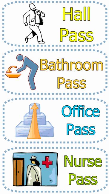 50 Printable Hall Passes For Students