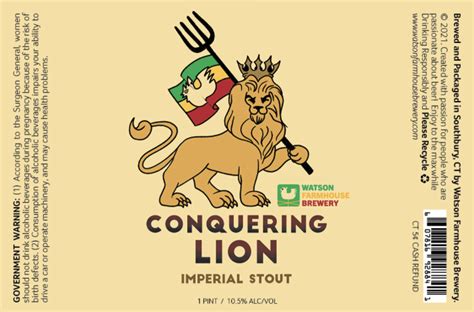 Conquering Lion Imperial Stout Watson Farmhouse Brewery Untappd
