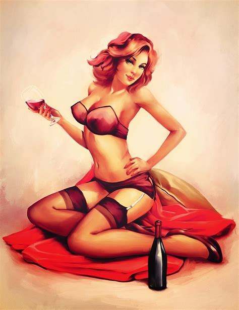 Guilherme Asthma Pin Up And Cartoon Girls Art Vintage And Modern
