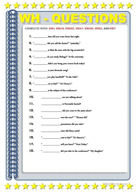 wh questions worksheet free esl printable worksheets made by teachers
