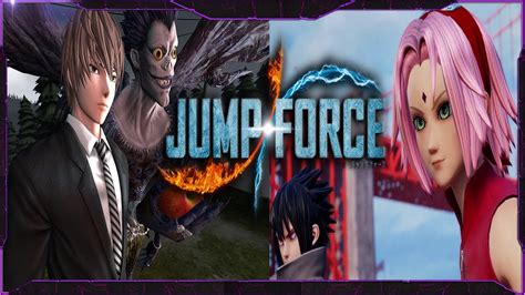 Jump Force Novos Personagens No Jogo Light Yagami E Sakura Haruno Em