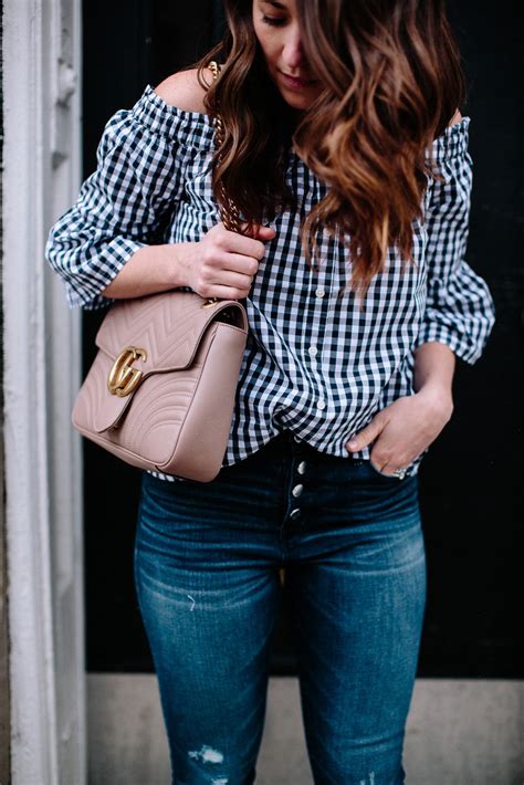 how to style gingham for spring sequins and stripes