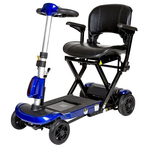Drive Blue Electronically Self Folding 4 Wheel Mobility Scooter