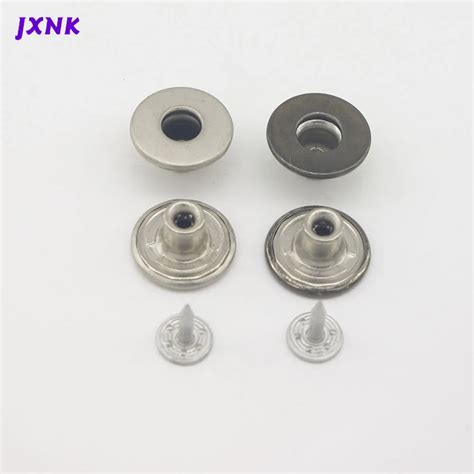 10setslot 17mm Hollow Fixed Metal Brass Jeans Button Shank Button For