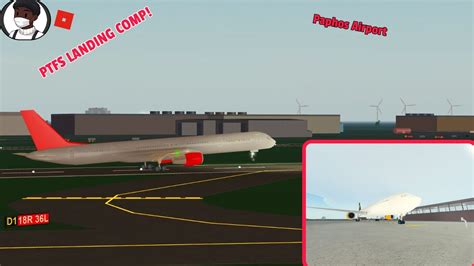 Paphos Airport Landing Competition In Ptfs Roblox Youtube