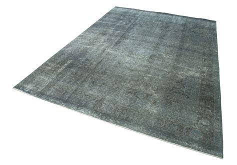 7x9 Grey Oriental Wool Large Area Rug 2399