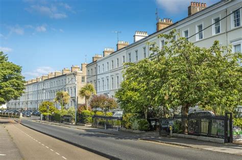 Street Of Luxury Apartments At Monkstown District In Dublin Ireland