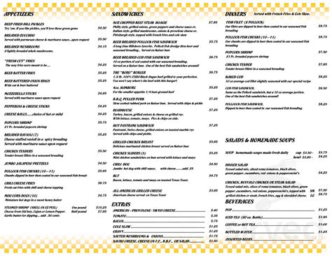 Hillsboro Grill & Tavern menus in Mingo Junction, Ohio, United States