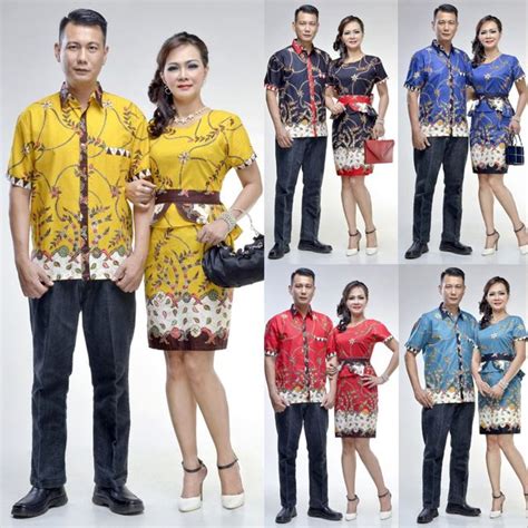 Jual Baju Batik Couple Kemeja Ayah Dan Dress Wanita Edisi Natal Naura Madura Series Di Lapak