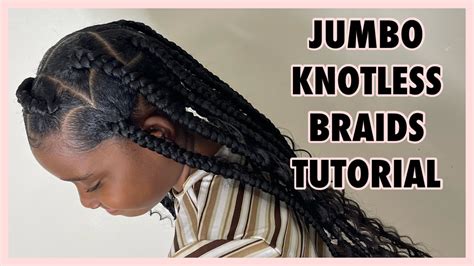 how to knotless braids goddess braids youtube