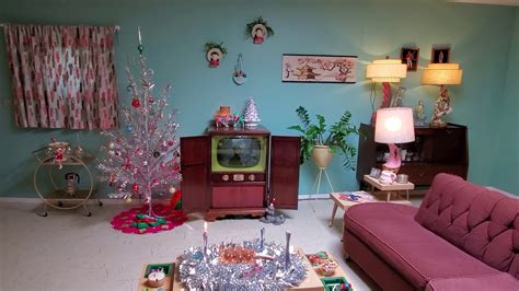 Mid Century 1950s Christmas Decorated Vintage Home Youtube