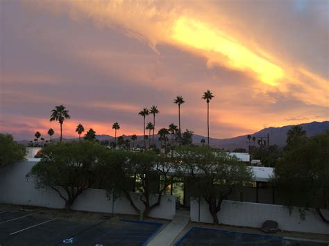 A Beautiful Sunset As Seen From The Acme Offices In Palm Springs Ca