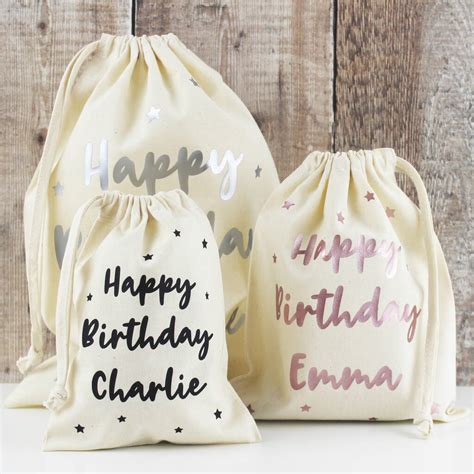 Happy Birthday Personalised T Bags By Farmhouse And Co