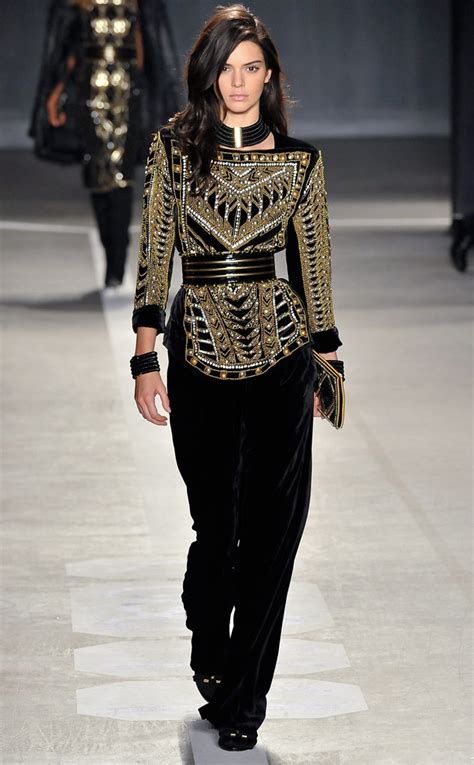 Models Stun On The Balmain X Handm Collection Runway In Ny