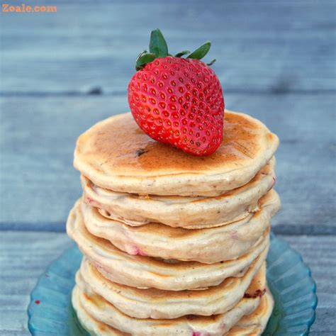 Strawberry Pancakes With Orange Honey