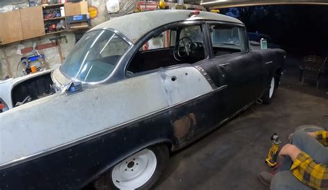 Heres How To Convert A 4 Door Chevrolet Tri Five Into A 2 Door In 30