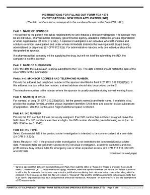 Fillable Online Instructions For Filling Out Form Fda