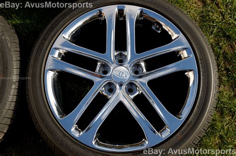 2013 Kia Optima Sxl 18 Chrome Factory Oem Wheels And Tires Soul Amanti