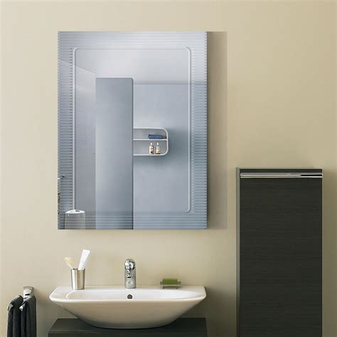 24 X 18 In Wall Mounted Rectangle Bathroom Mirror Dk Od B067c