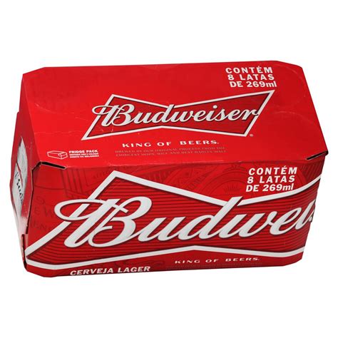 Cerveja Budweiser 269ml Caixa 8 Unidades Shopee Brasil