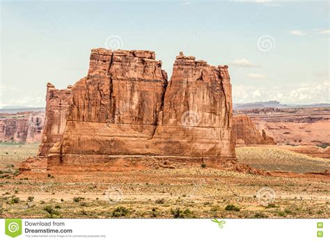 Named Rock Formations In Arches National Park Stock Photo Image Of