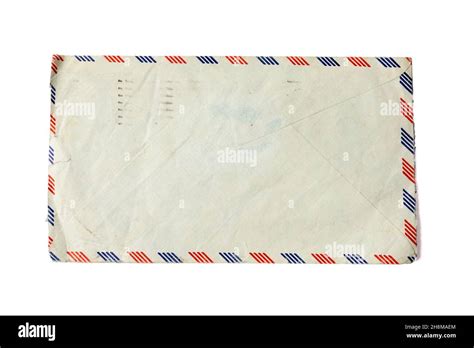 Old Envelope Isolated On White Stock Photo Alamy