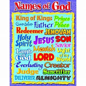 T 38703 Names Of God Learning Chart Teach Children How To Use The Bible