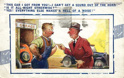 Funny Andor Comic Postcards With A Motoring Theme To Them