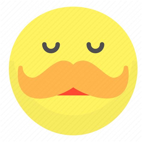 Emoji Emotion Face Moustache Smile Icon Download On Iconfinder
