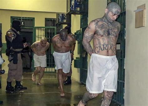 El Salvador Lines Up Semi Naked Gang Members For Grim Prison Photos