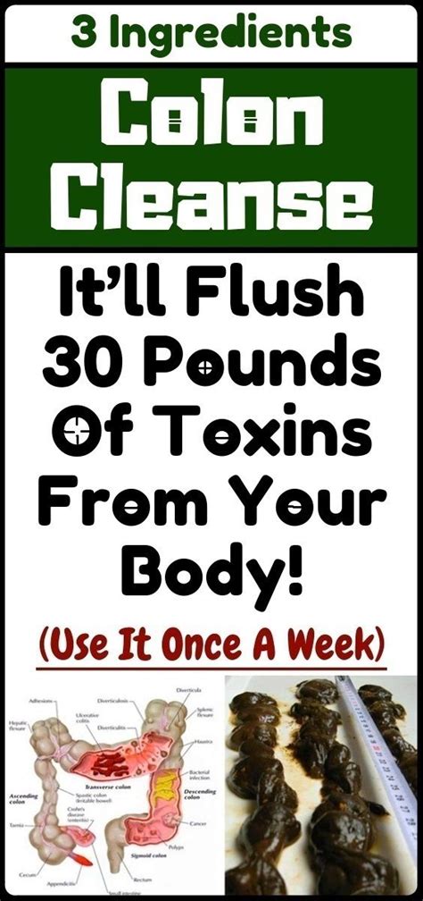 The Colon Cleanse Recipe To Flush All The Toxins From Your Body And Drop 30 Lbs Just 3