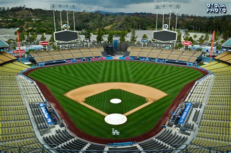 Dodger Stadium Outfield View From The Top Deck Otola Photography