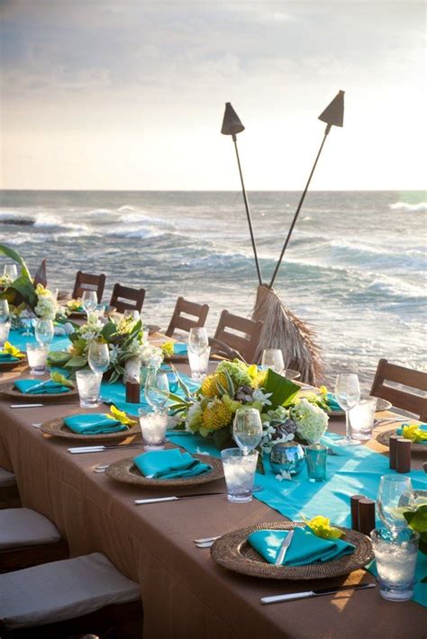 Top 10 Creative Tablescapes Beach Wedding Table Settings Beach