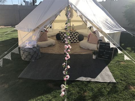 We Offer Outdoor Glamping Sleepovers In Your Backyard We Set Up These