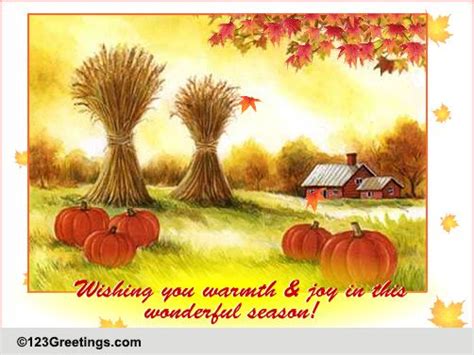 Autumn Cards Free Autumn Wishes Greeting Cards 123 Greetings