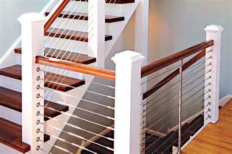 1) height to be between 30 and 38 above the nosing of the. Image result for inexpensive stair railing to code | Cable ...